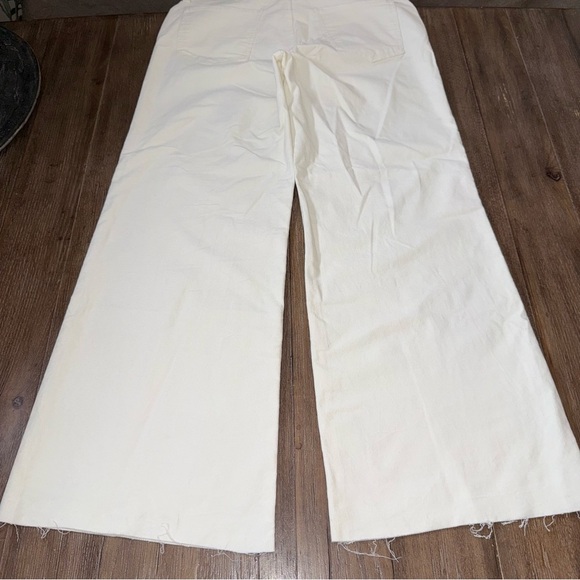 KUT FROM THE KLOTH meg high rise fab ab raw hem denim jeans in optic white - Picture 12 of 14